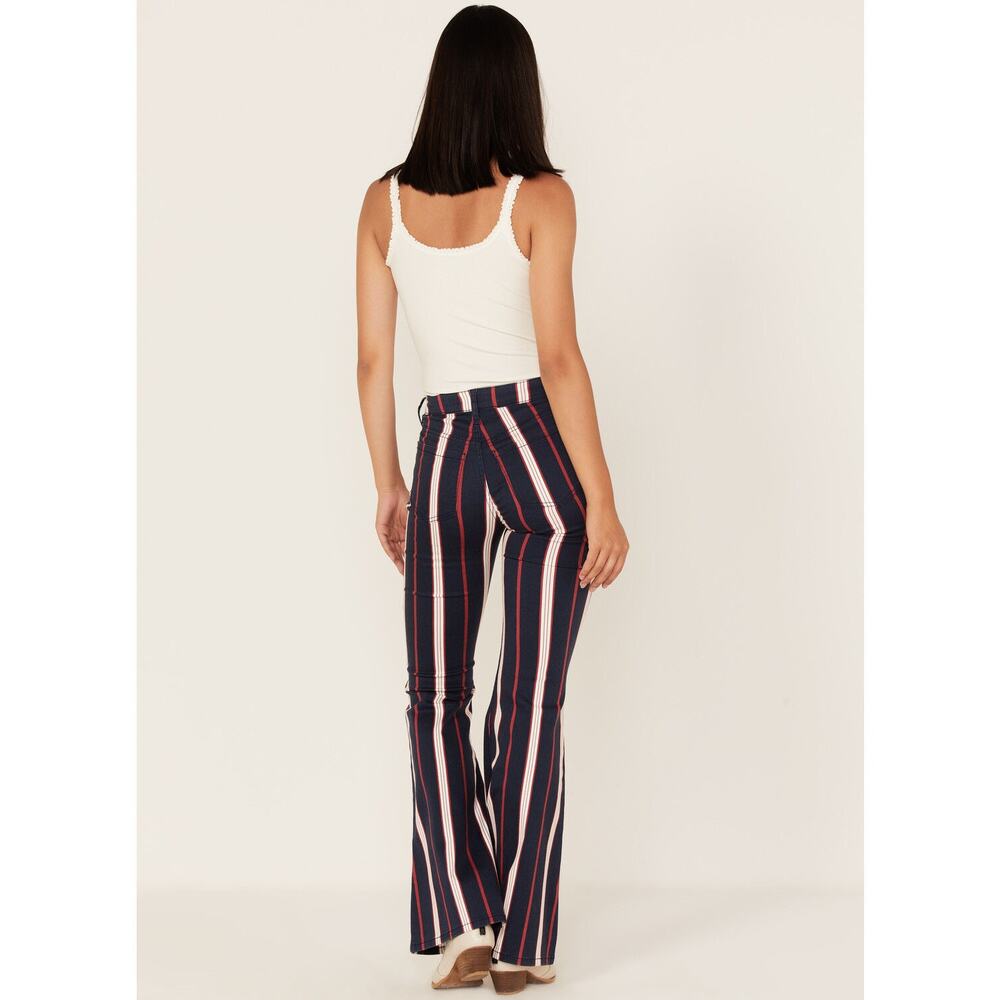 NWT Shyanne Stripe High Rise Flare Jeans Size 25 Western Rodeo - Picture 3 of 11